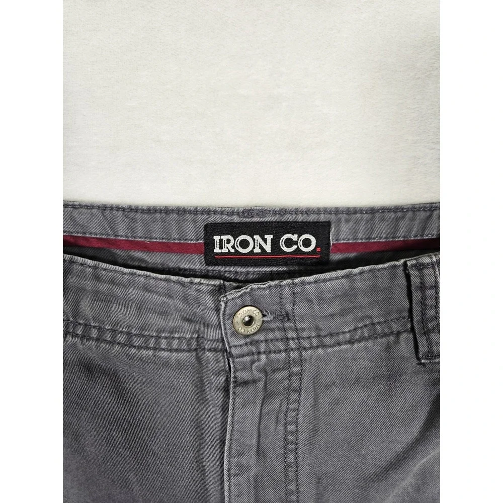 Iron Co Cargo Shorts Men's Size 34 Gray Performance‎ Stretch Hiking Outdoors